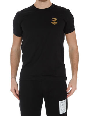 Dolce & Gabbana Logo Embroidered T-shirt