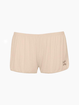 Fine Rib Shorts Shifting Sand