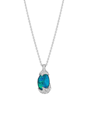 Zozo Boulder Opal Pendant Necklace