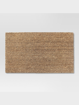 1'6"x2'6" Solid Doormat Beige - Room Essentials™