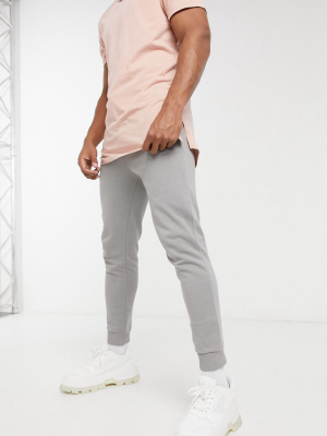 Asos Design Skinny Sweatpants In Gray