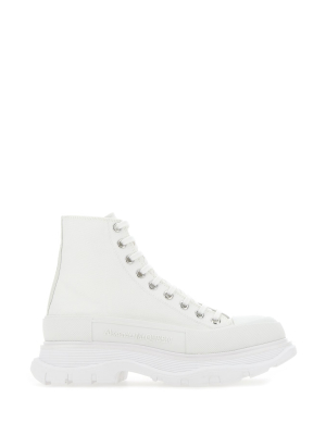 Alexander Mcqueen Lace Up Boots