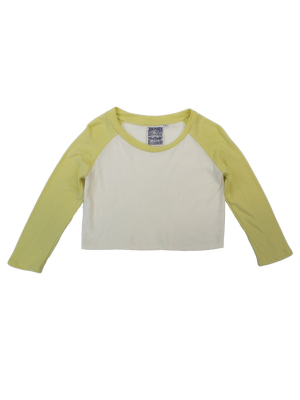 Stones Cropped 3/4 Sleeve Raglan