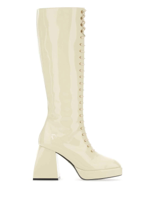 Nodaleto Lace-up Knee-high Boots