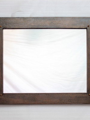 Hammered Copper Accent Mirror - 33" X 27"