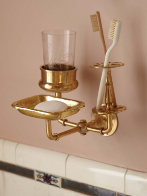 Solid Brass Bath Trio Wall Hanger