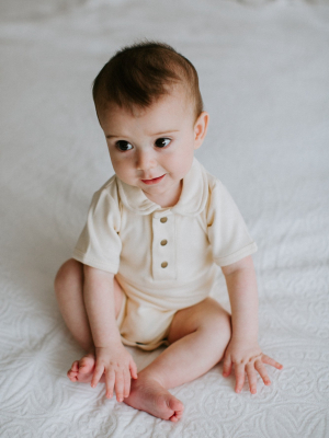 L'ovedbaby Organic Polo Bodysuit