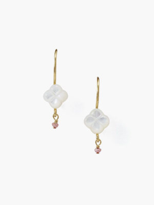 White Primrose Earrings