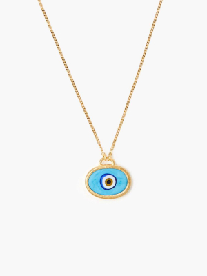Turquoise Grand Evil Eye Pendant Necklace
