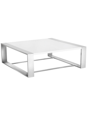 Dalton Coffee Table, High Gloss White