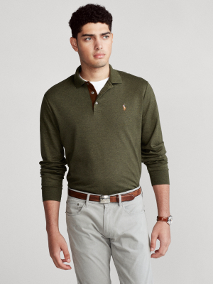 Soft Cotton Long-sleeve Polo Shirt
