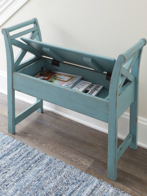 Heron Ridge Accent Bench Blue - Signature Design By Ashley