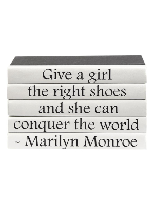 Candelabra Home Books - Quotations Series: Marilyn Monroe / "...the Right Shoes..."