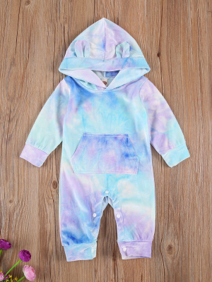 Tie Dye Hoodie Jumpsuit