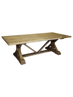 Cfc X-dining Table - Large - Brown