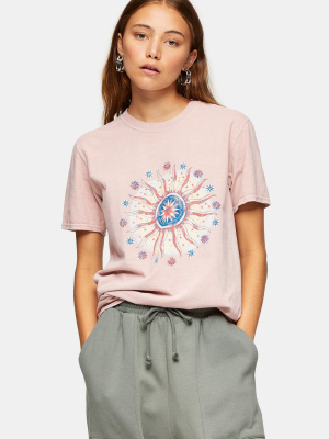 Pink Earth And Sun T-shirt