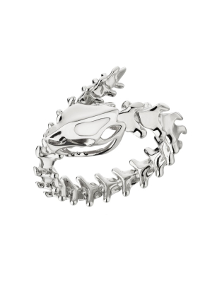 Serpent's Trace Wrap Ring - Silver