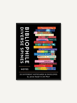 Bibliophile Diverse Spines Notes