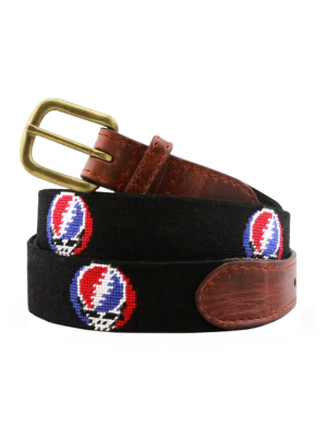 Steal Your Face Needlepoint Belt