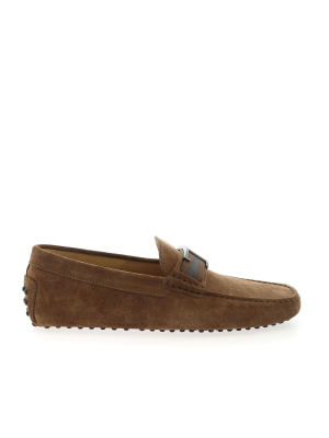 Tod's Logo Plaque Loafers