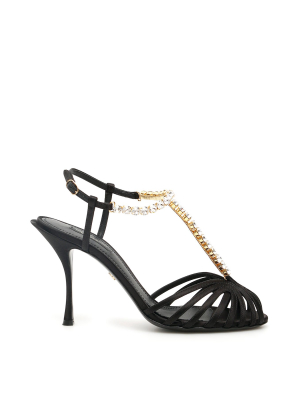 Dolce & Gabbana Crystal Embellished Sandals