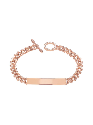 Tag Bracelet - Rose Gold