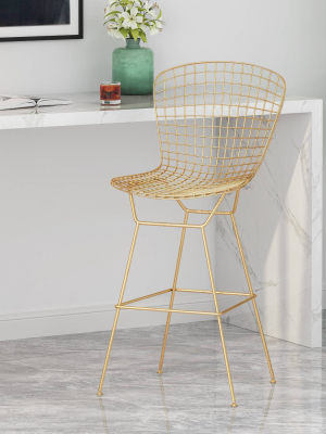 Lynhaven Modern Glam Iron Barstool - Christopher Knight Home