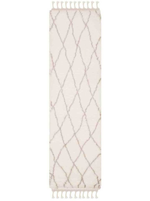 Casablanca Ivory/gray Runner Rug