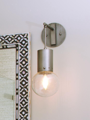 Jamie Young Strada Pendant Sconce In Gunmetal