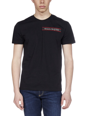 Alexander Mcqueen Logo Patch Round Neck T-shirt