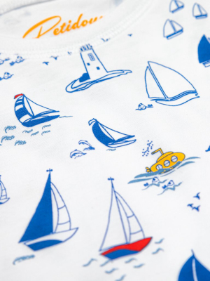 Sailboats Summer Pajamas Set