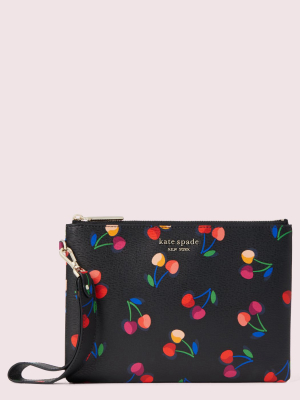 Spencer Cherries Small Pouch Wristlet