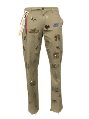 Mens '19th Century Sampler' Khaki Pants