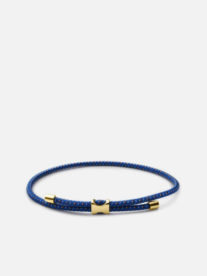 Orson Pull Bungee Rope Bracelet, Gold Vermeil