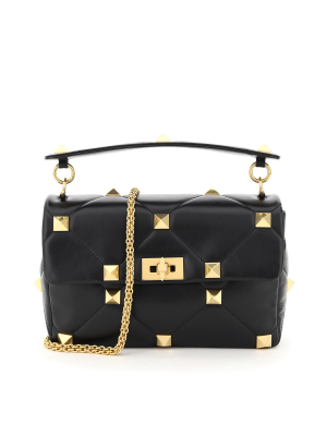 Valentino Garavani Roman Stud Large Shoulder Bag