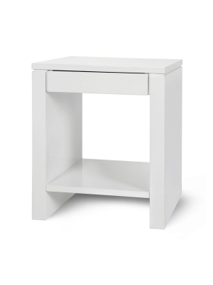 Odom 1 Drawer Side Table White