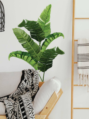 Banana Leaf Peel And Stick Giant Wall Decal - Roommates