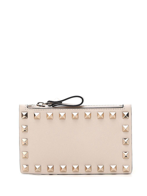 Valentino Garavani Rockstud Zipped Cardholder