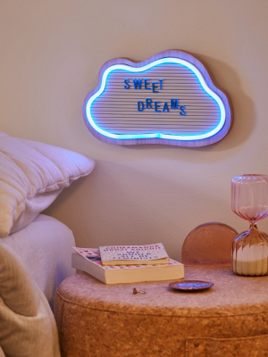 Brilliant Ideas Cloud Message Board Led Neon Sign