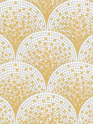 Bella Textured Tile Effect Wallpaper In Gold By Bd Wall