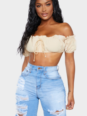 Shape Light Wash Distressed Longline Denim Shorts