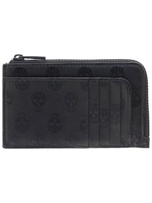 Alexander Mcqueen Skull Printed Cardholder