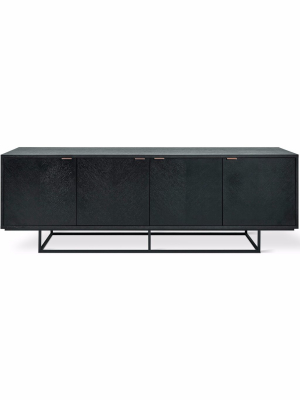 Myles Credenza In Black Oak