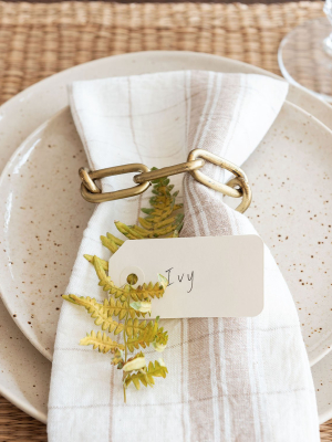 Chain Link Napkin Ring (set Of 4)