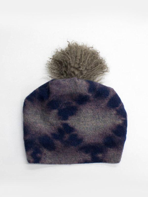 Eskimo Beanie Shibori: Indigo