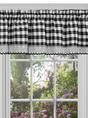 Goodgram Country Farmhouse Plaid Rod Pocket Window Valance Treatment