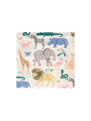 Safari Animals Large Napkins