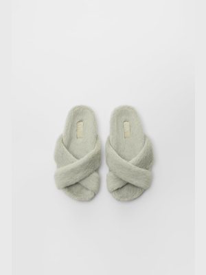 Faux Fur Slide Slippers