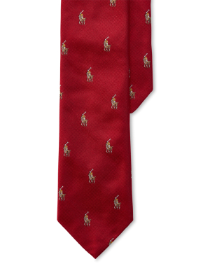 Polo Player Silk Narrow Tie