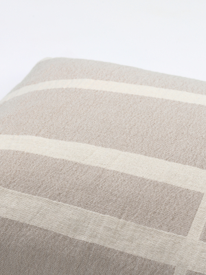 Architecture Cushion Large - Beige / Off White